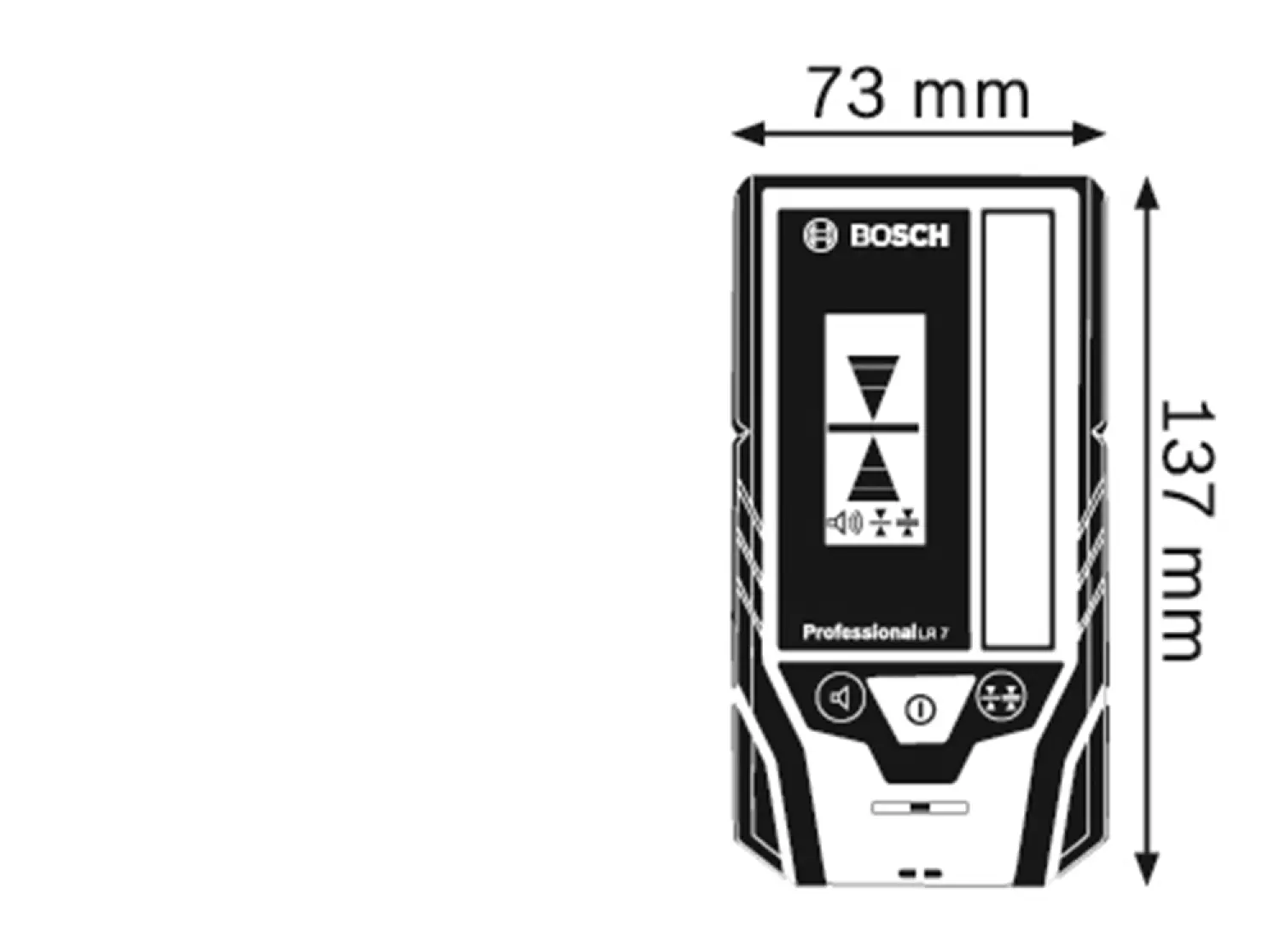 Bosch LR 7 Récepteur laser - Rouge/vert-image
