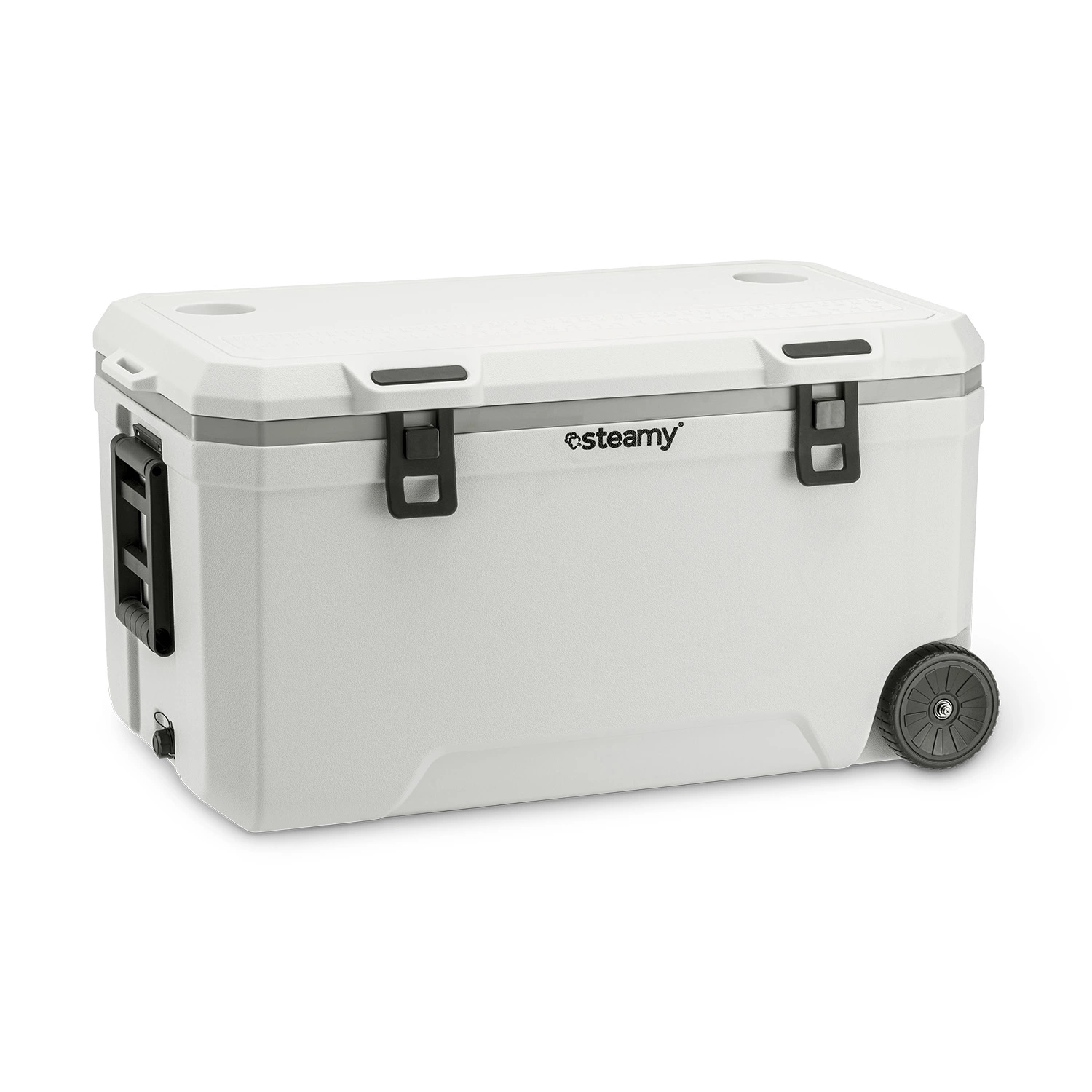 Steamy SCM120W Marine 120 Glacière à roulettes - 120 L - Blanc-image