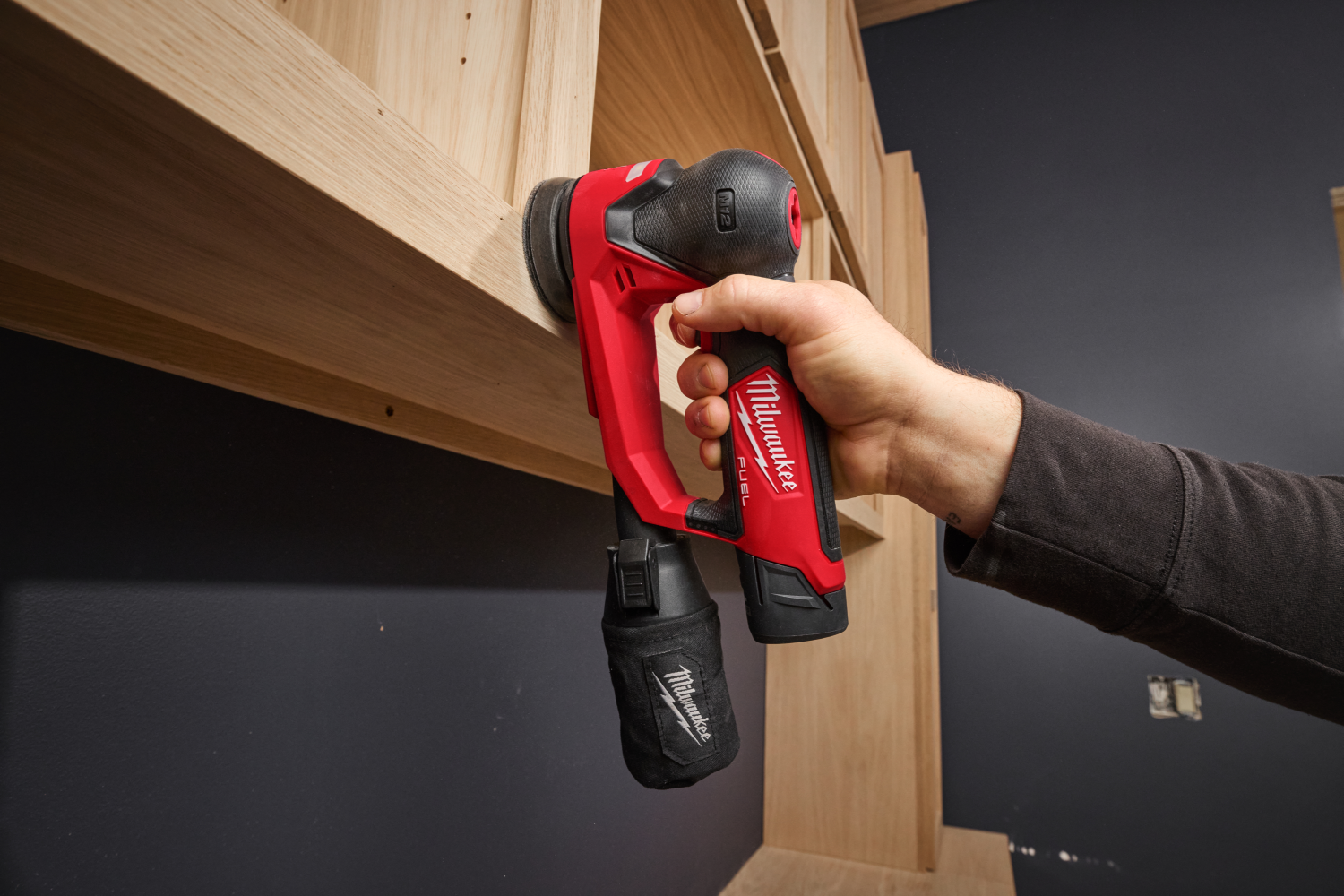 Milwaukee M12 FSDR75-0B 12V Li-ion ponceuse excentrique sans fil - Corps uniquement - 75mm-image