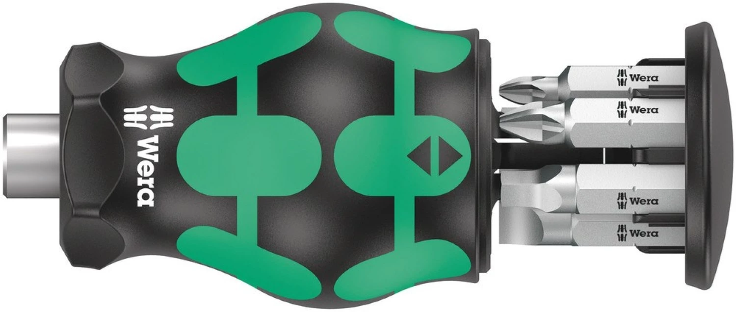 Wera 05008878001 Kraftform Kompakt Stubby Magazin 5 tournevis à embout - 6 en 1 multi-embouts-image