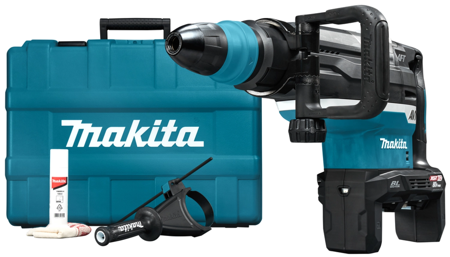 Makita HR006GZ XGT 2x40V Max Li-Ion accu SDS-Max combihamer body in koffer - 21,4J - koolborstelloos-image