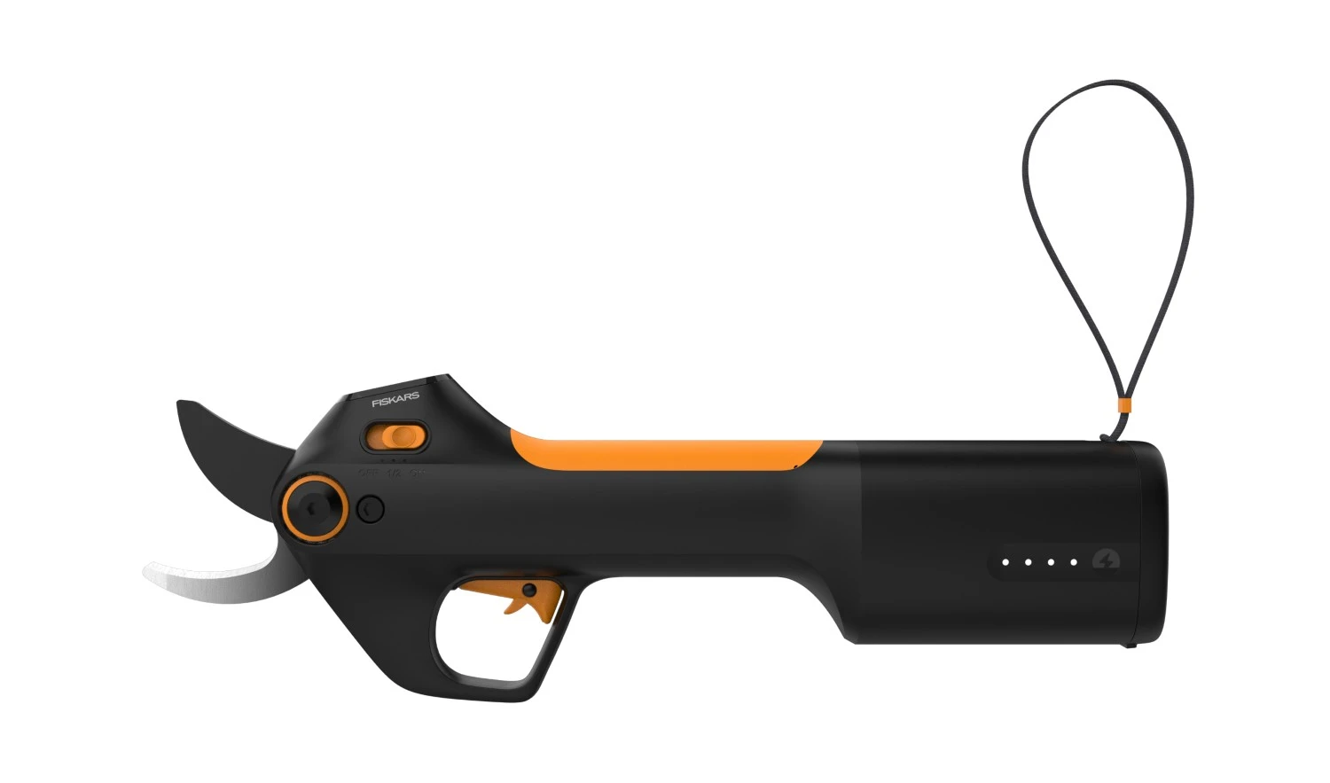 Fiskars accu snoeischaar M bypass met ingebouwde accu
