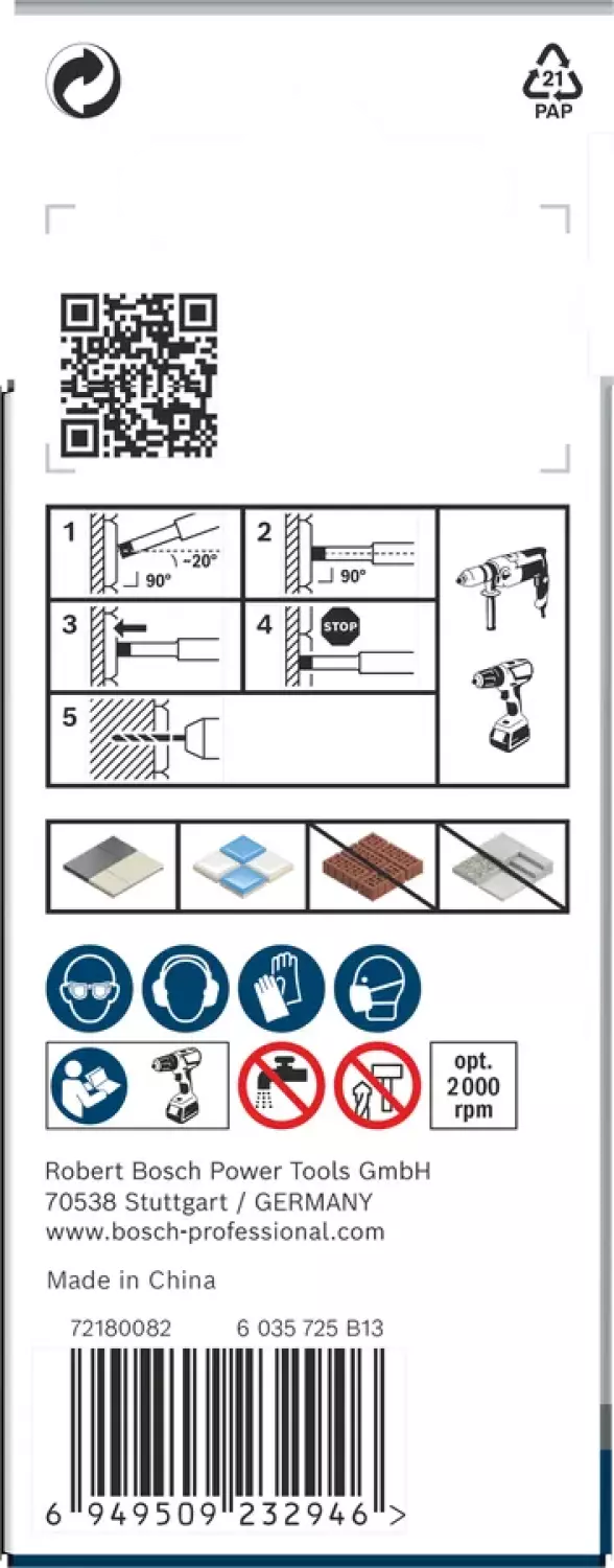 Bosch 2607011626 pro 3-delige ceramic boorset - 6 mm - 8 mm-image