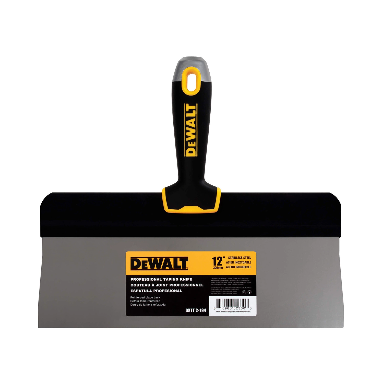 DeWalt spatule à lame haute en acier inoxydable Softgrip 12" (305 mm)-image