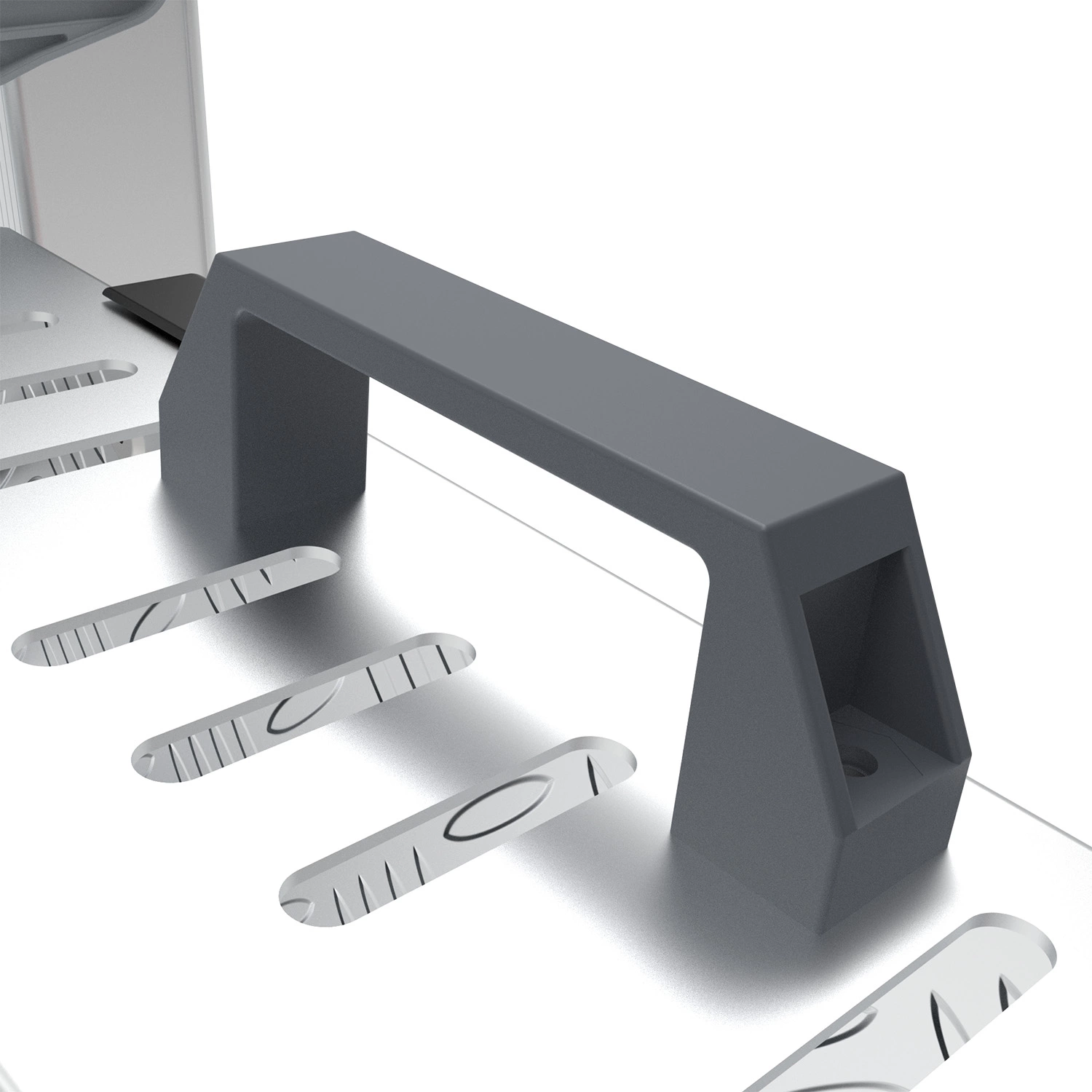Little Jumbo 1702274303 Trekker Escabeau de palier - Simple - Aluminium - 1 x 3 marches - max. hauteur de travail 2,67m - roues