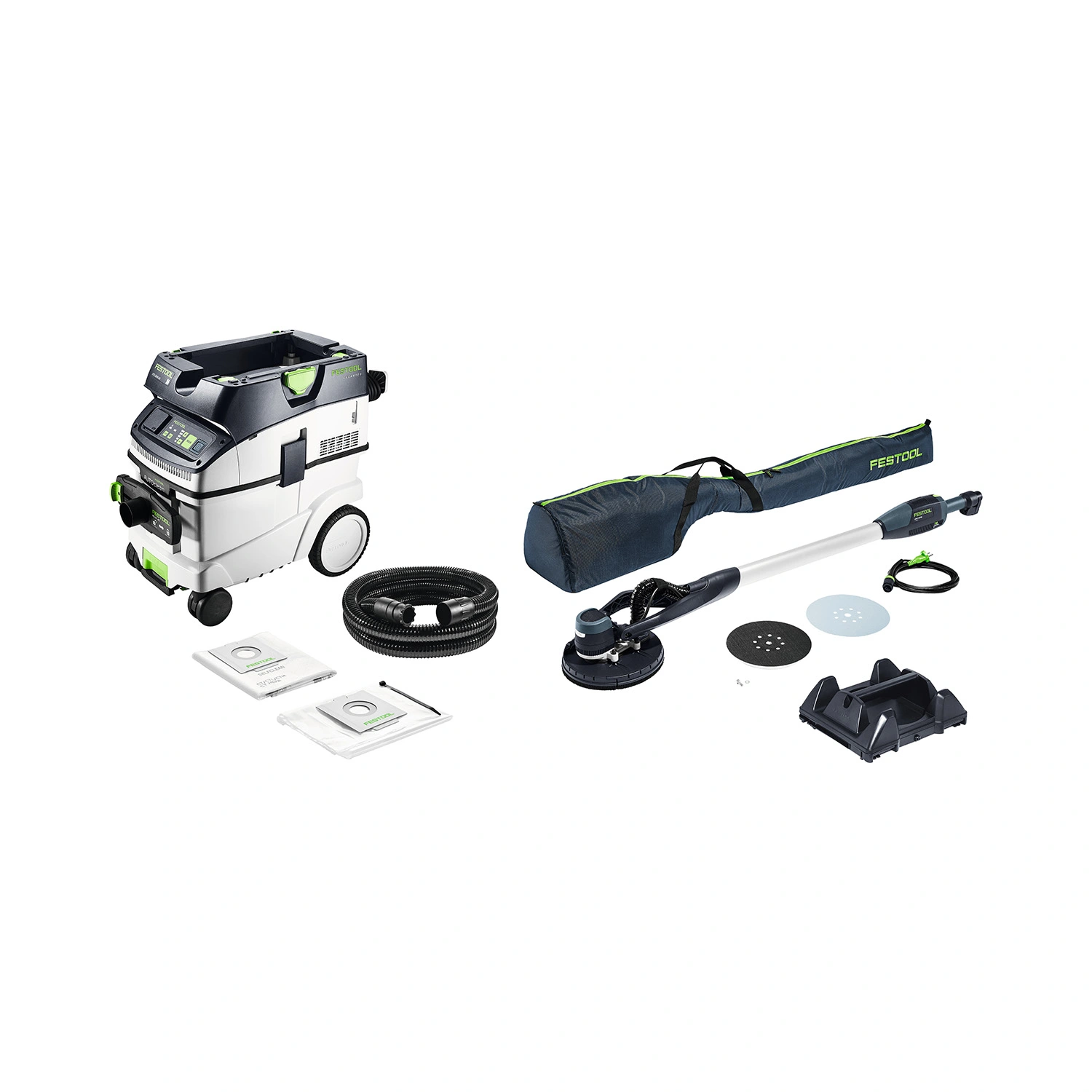Festool LHS-E 225/CTL36-Set Langnek-schuurmachine en stofzuigerset
