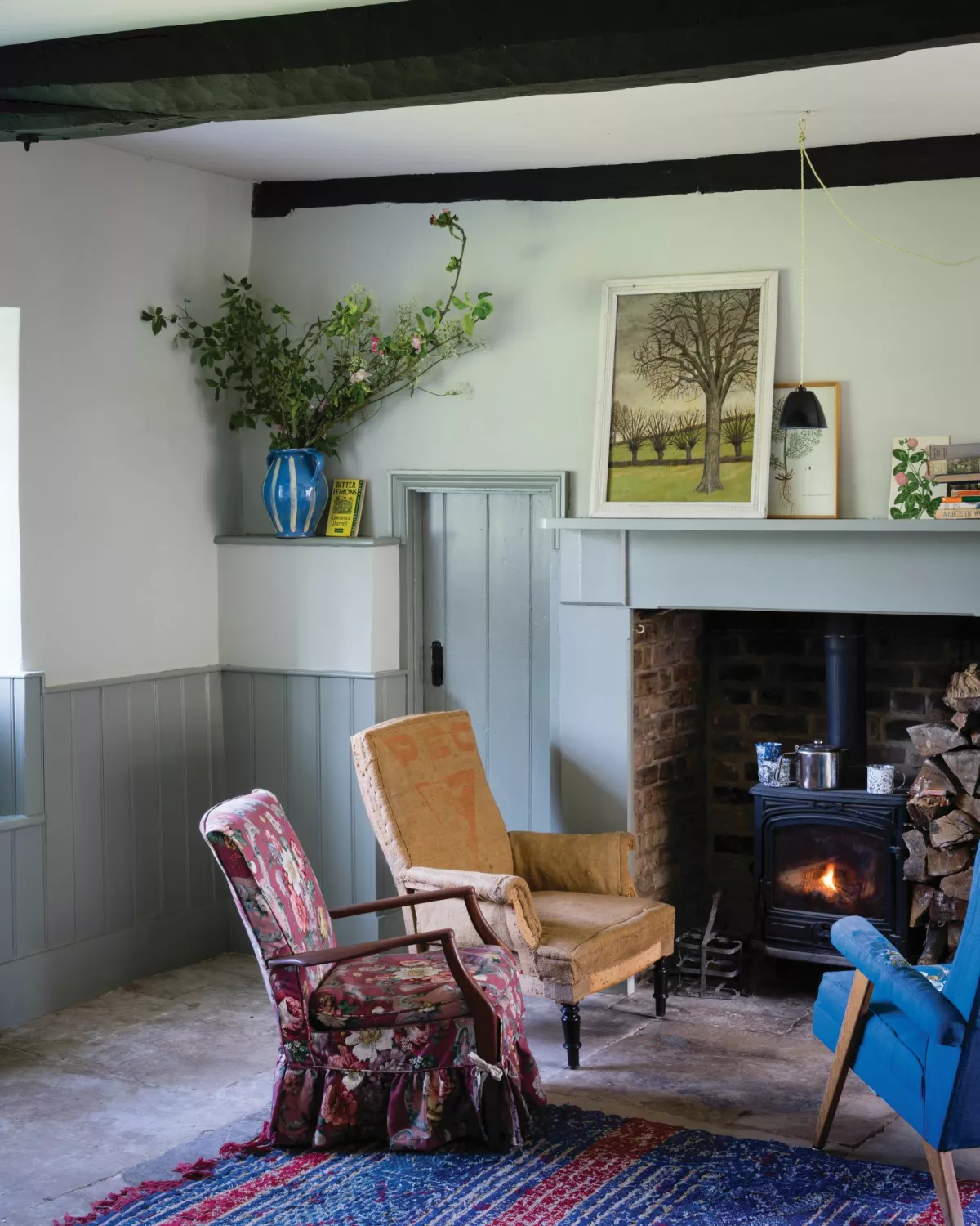 Farrow & Ball Modern Eggshell Pigeon No.25 5L-image
