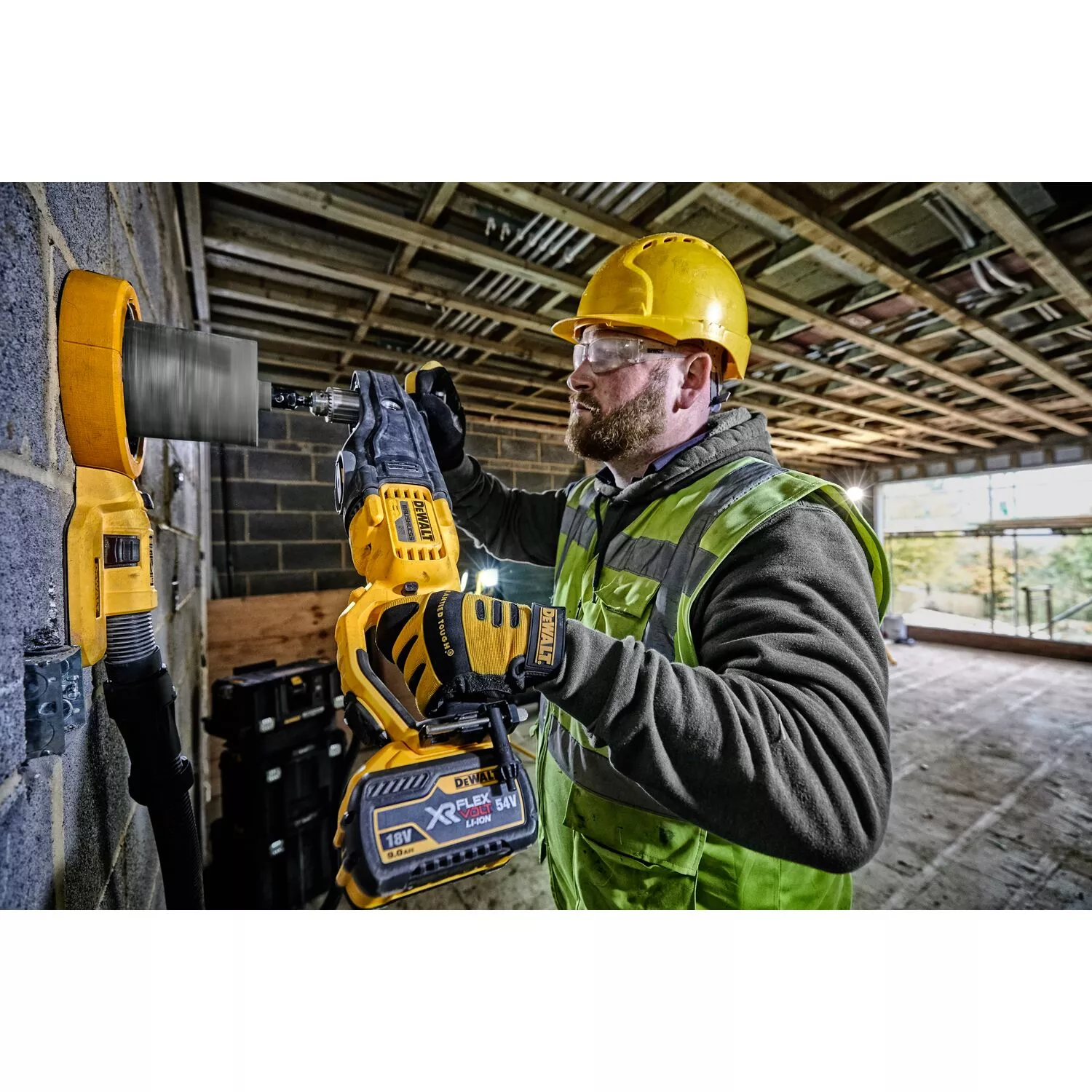 DeWALT DCD470N Corps de perceuse d'angle à batterie Flexvolt Li-ion 54 V-image