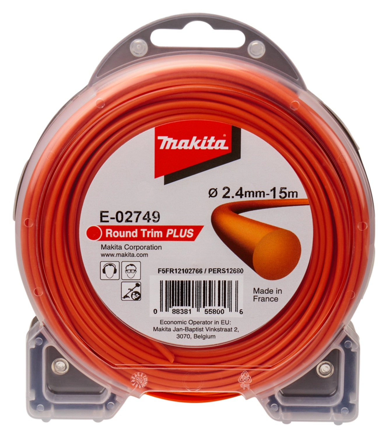 Makita E-02749 maaidraad - 2,4X15M - rond-image