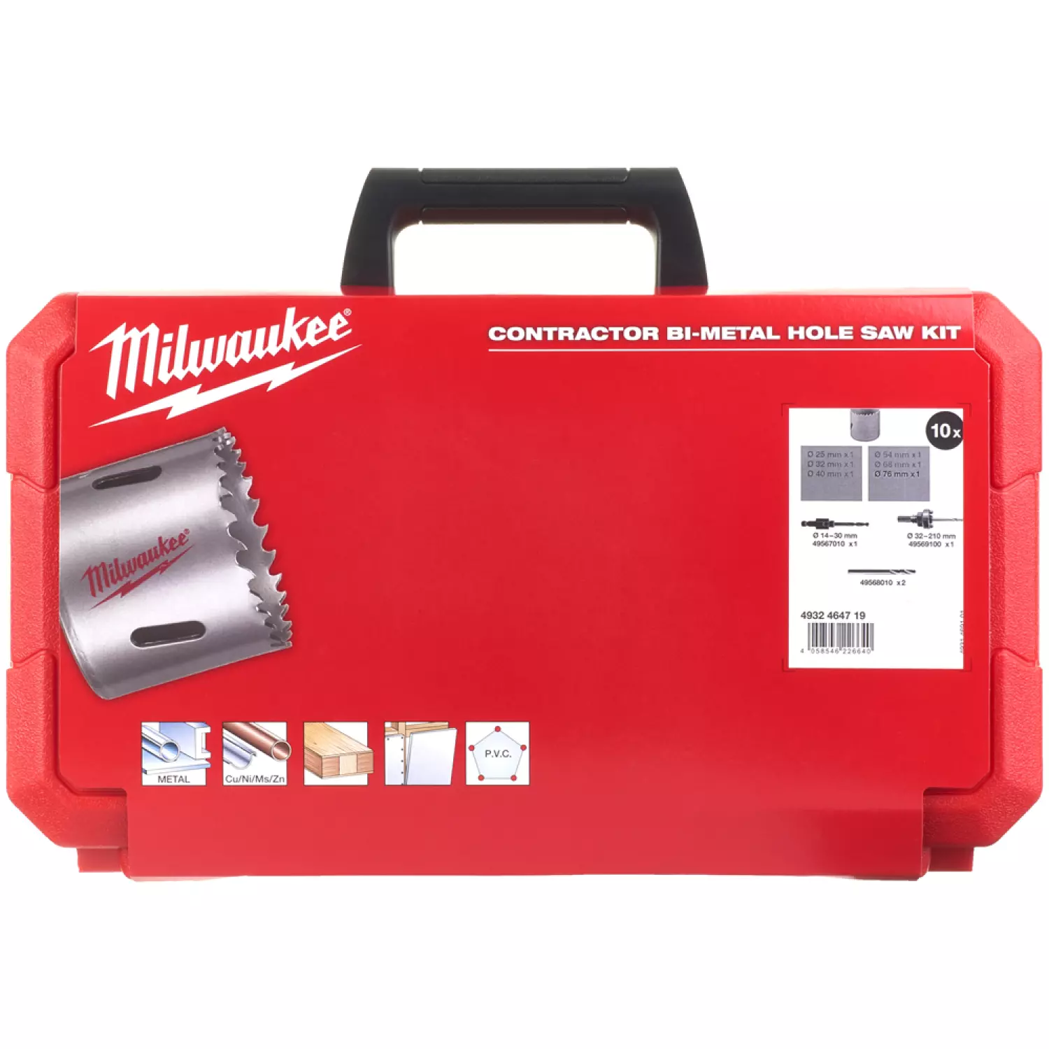 Milwaukee 4932464719 10-delige Bi-Metaal Gatzagenset - 25-76mm-image