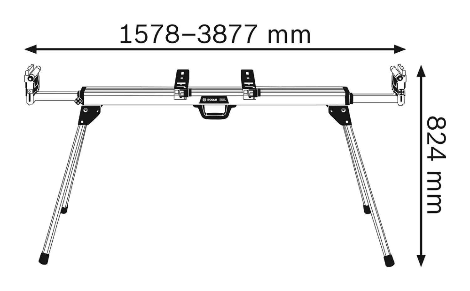 Bosch 0601B24000 Support de travail GTA 3800 Fixami.be