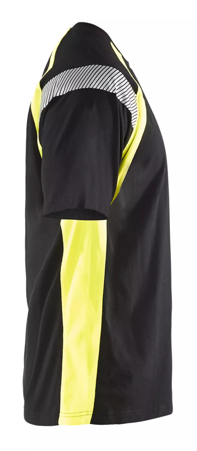 Blåkläder 3332 T-shirt Visible Zwart/geel - S-image