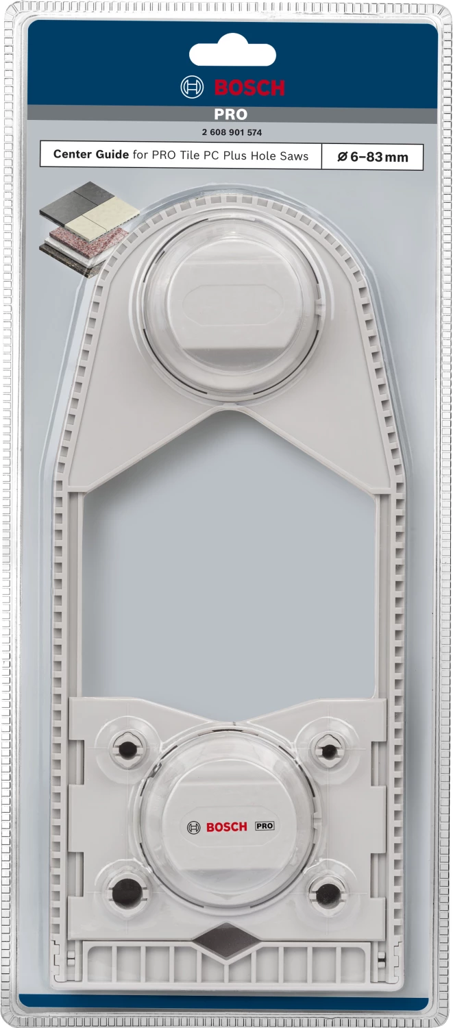 Bosch 2608901574 Guide de centrage PRO Tile PC Plus pour scies cloches-image