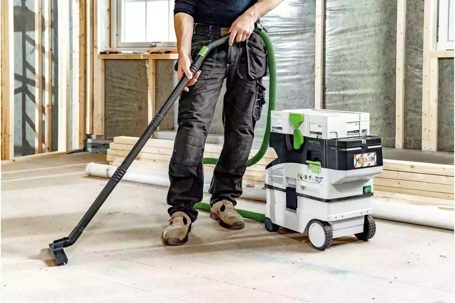 Festool CTLC MINI I-Basic 36V (2x18V) Li-Ion accu stofzuiger body - 3100l/min-image