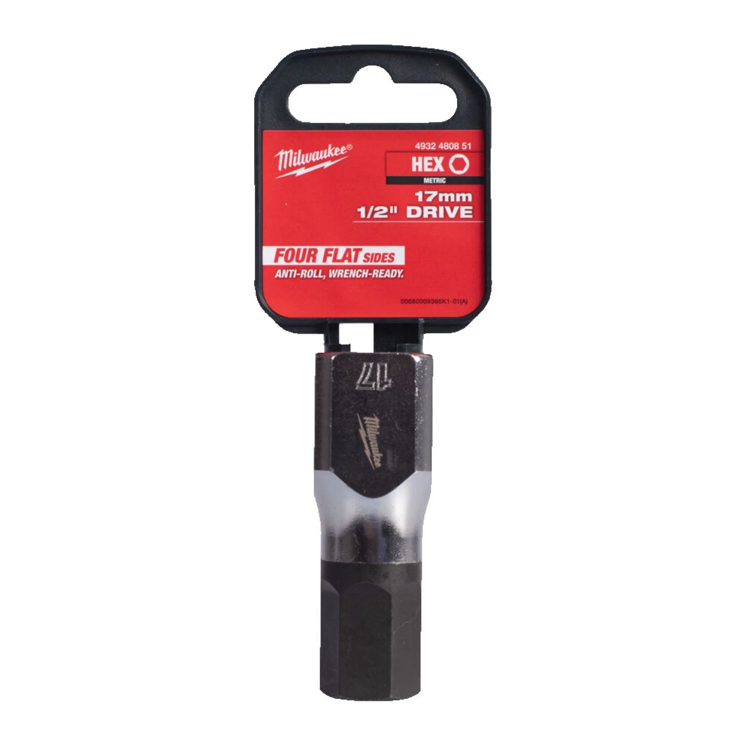 Milwaukee 4932480851 Dop - 1/2" FOUR FLAT™ - Hex 17mm-image