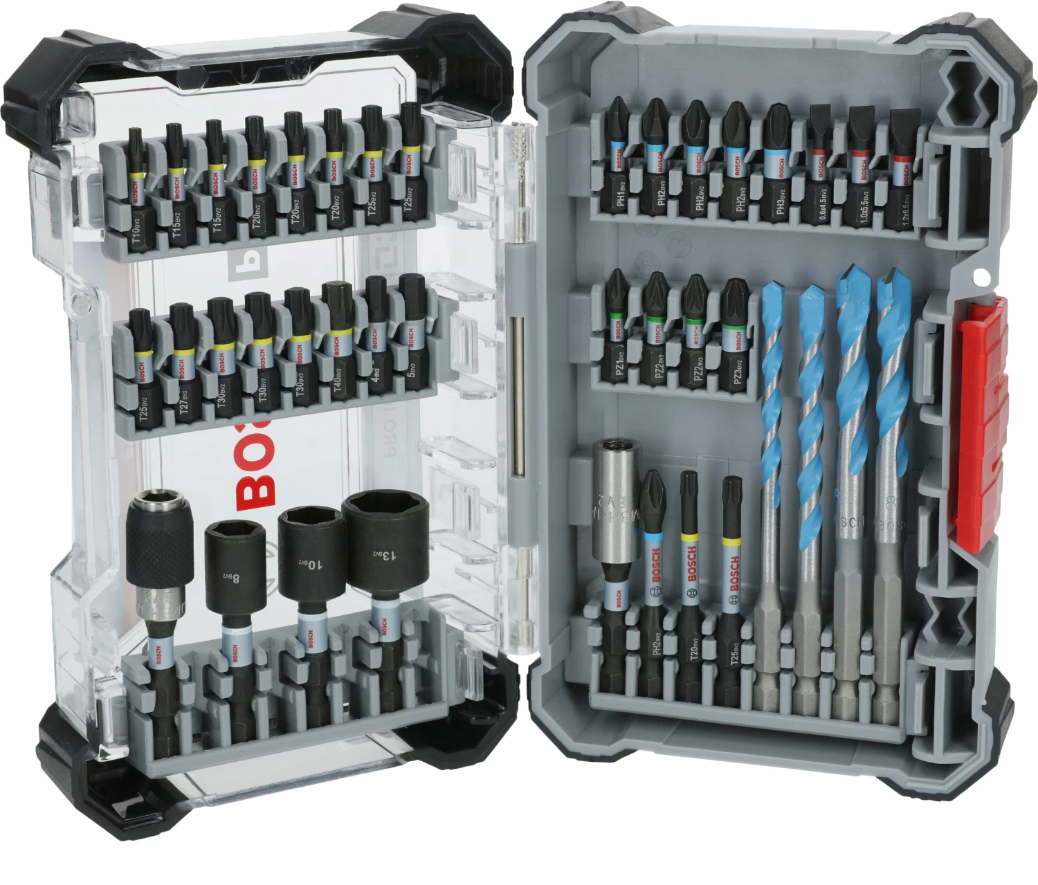 Bosch 2608521U85 Jeu mixte de 40 embouts de tournevis PRO Impact et de forets Multi Construction-image