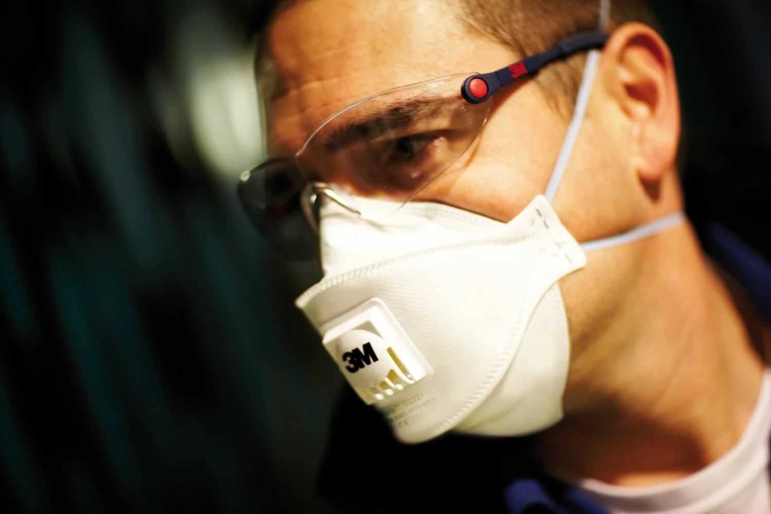 3M 9322+ Masque anti-poussière Aura - FFP2 - Sans entretien - Plissé - Avec soupape d'expiration-image