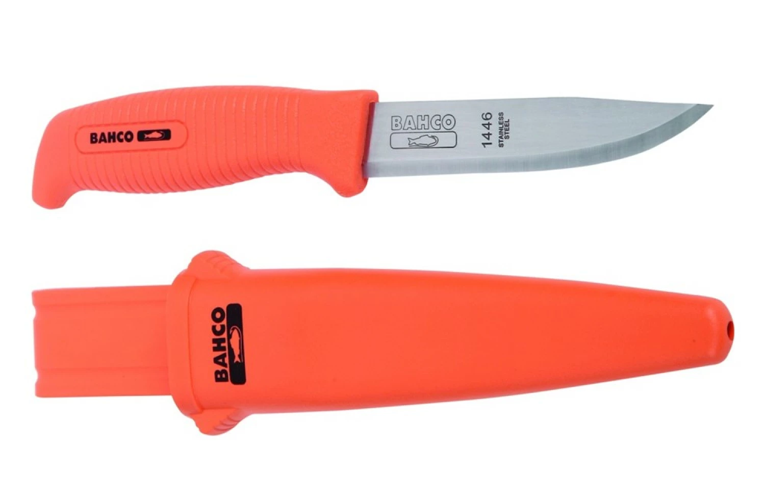 Bahco 1446 - Couteaux multi-usages avec manche en une seule matière – 15 pièces dans un présentoir pour comptoir-image