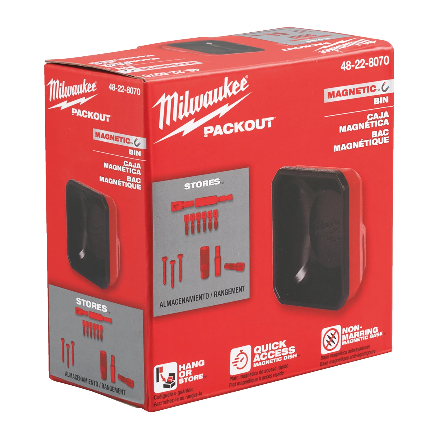 Milwaukee 4932493380 Packout magnetische bakjes 10x10 cm-image