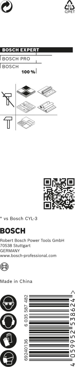 Bosch 2608900569 EXPERT Universeelboor HEX-9 MultiConstruction - 3x45x90mm-image