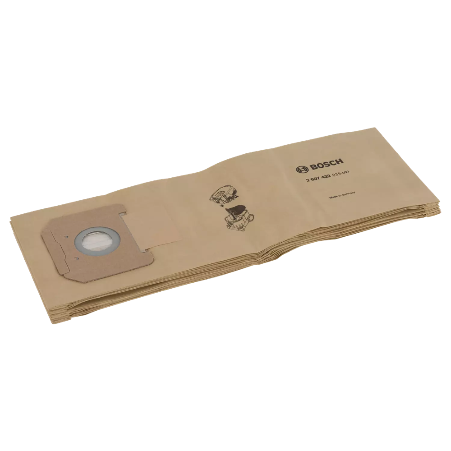 Bosch 2607432035 Papieren filterzakken (5st) voor GAS 35 L AFC / GAS 35 L SFC+ / GAS 35 M AFC-image