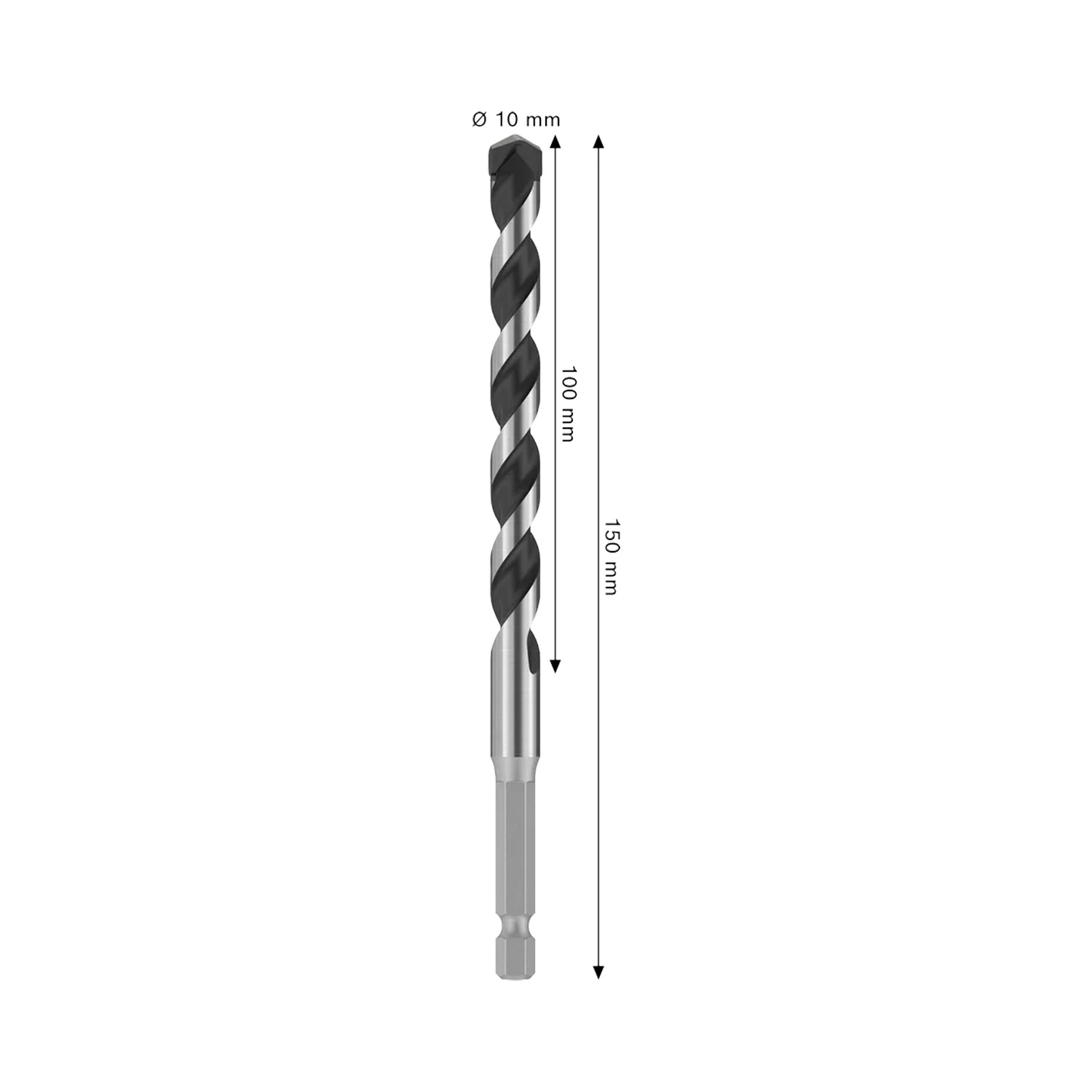 Bosch PRO 2608706990 Foret à béton HEX-5, 10 x 100 x 150 mm