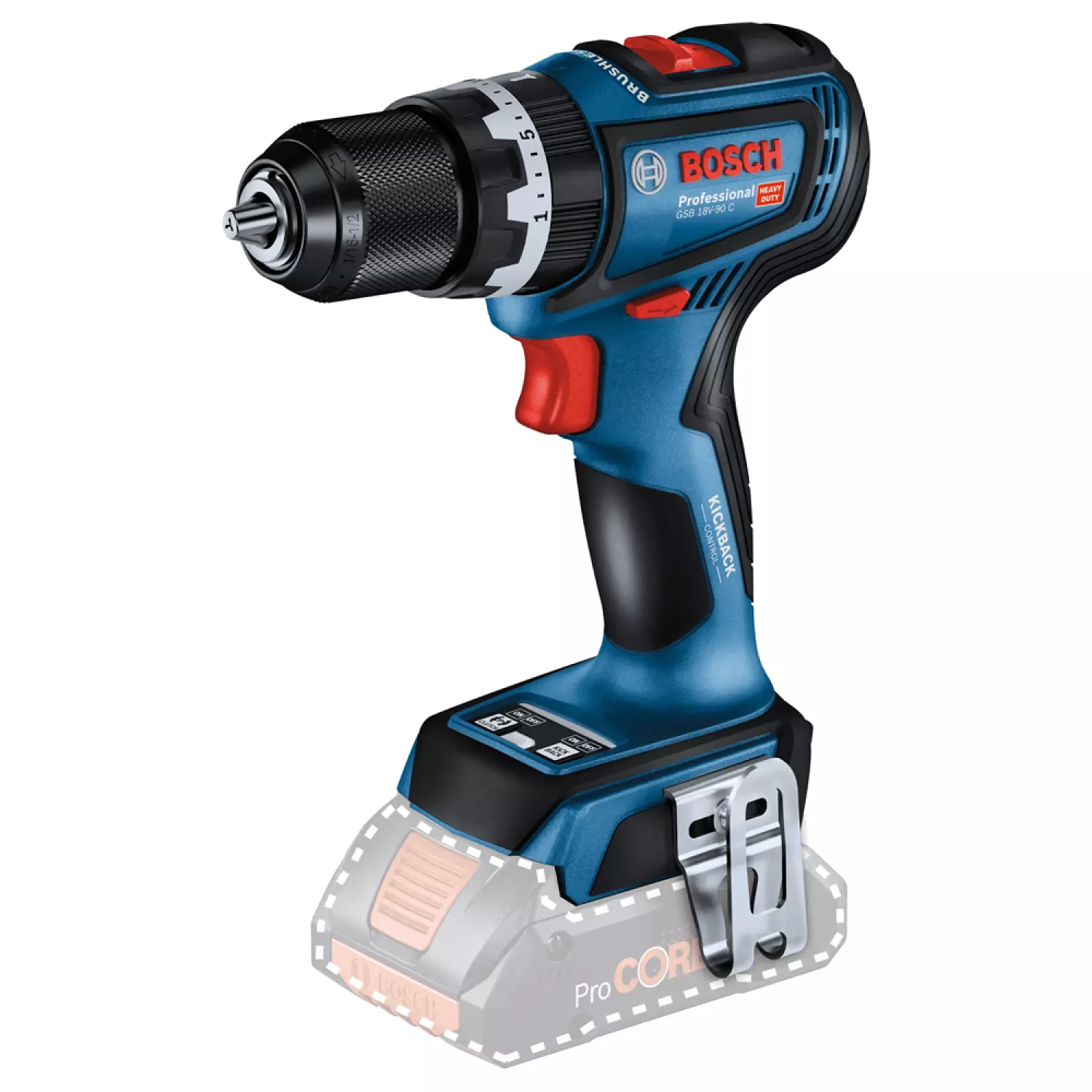 Bosch GSB 18V-90 C 18V Li-ion Accu schroefklopboor body in L-Boxx - 64 Nm-image