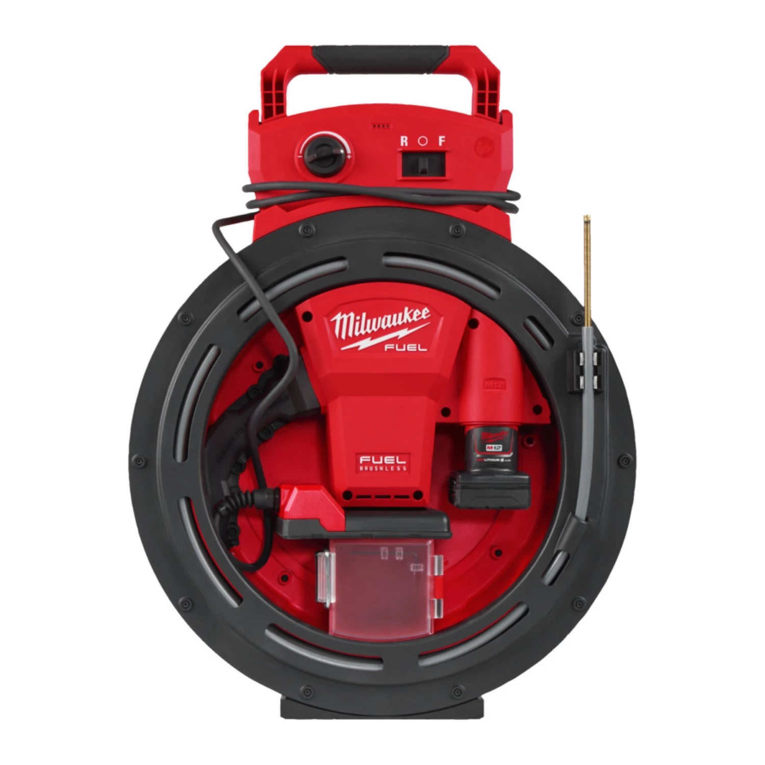 Milwaukee M12 HSFSM-0 Corps de nettoyeur de canalisations haute vitesse sans fil 12 V Li-ion - 11 m-image