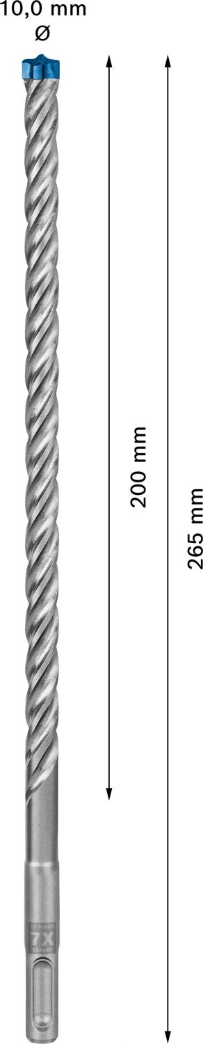 Bosch 2608900172 Hamerboor SDS plus-7X 10st 10x200x265mm-image