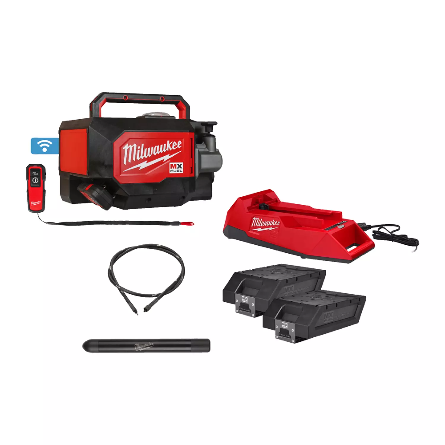 Milwaukee MXF CV BCKIT-602 MX Fuel kit compacte aiguille vibrante à béton (2x batterie 6.0Ah) incl. accessoires-image
