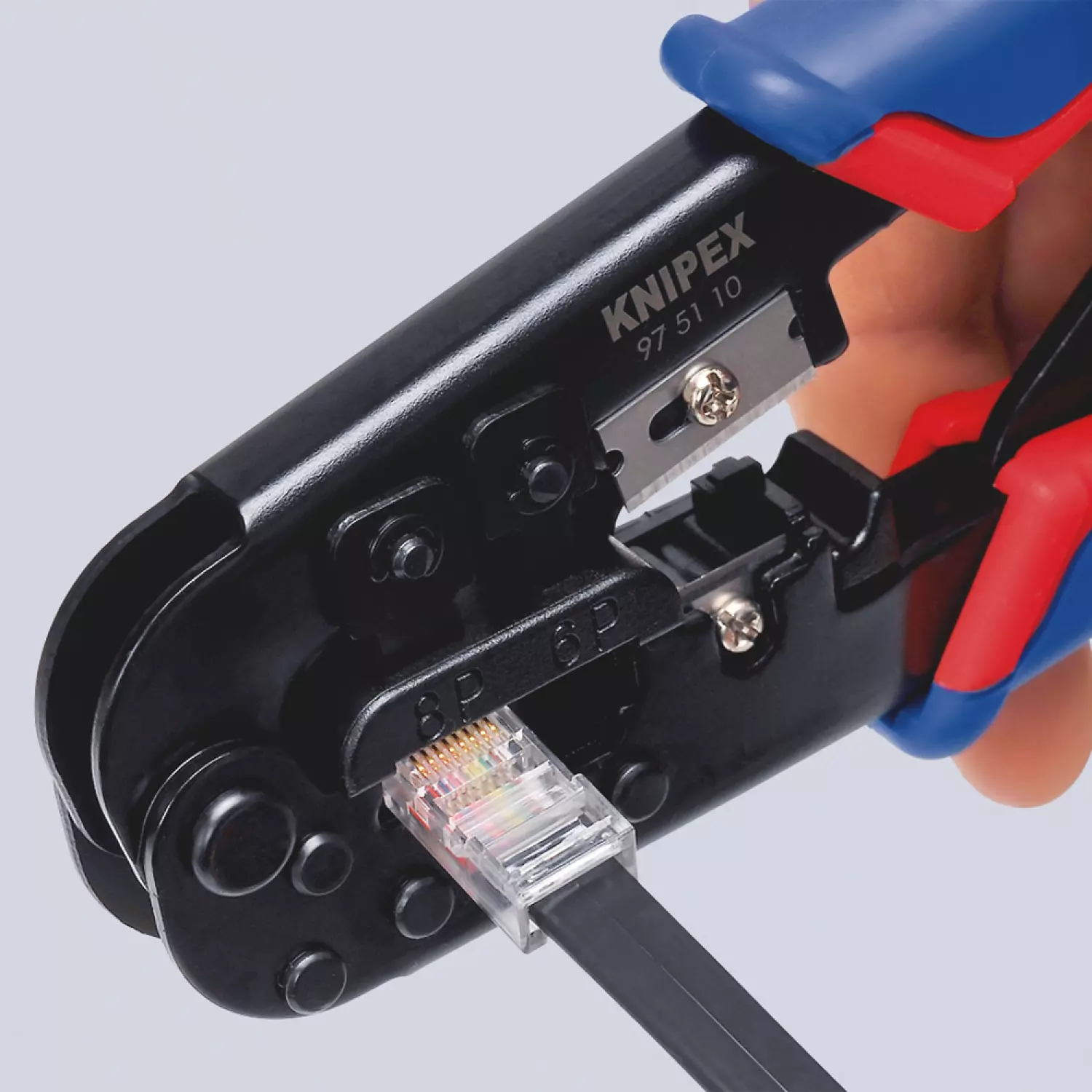 Knipex 975110 Pince à sertir pour connecteurs Western - 190mm-image