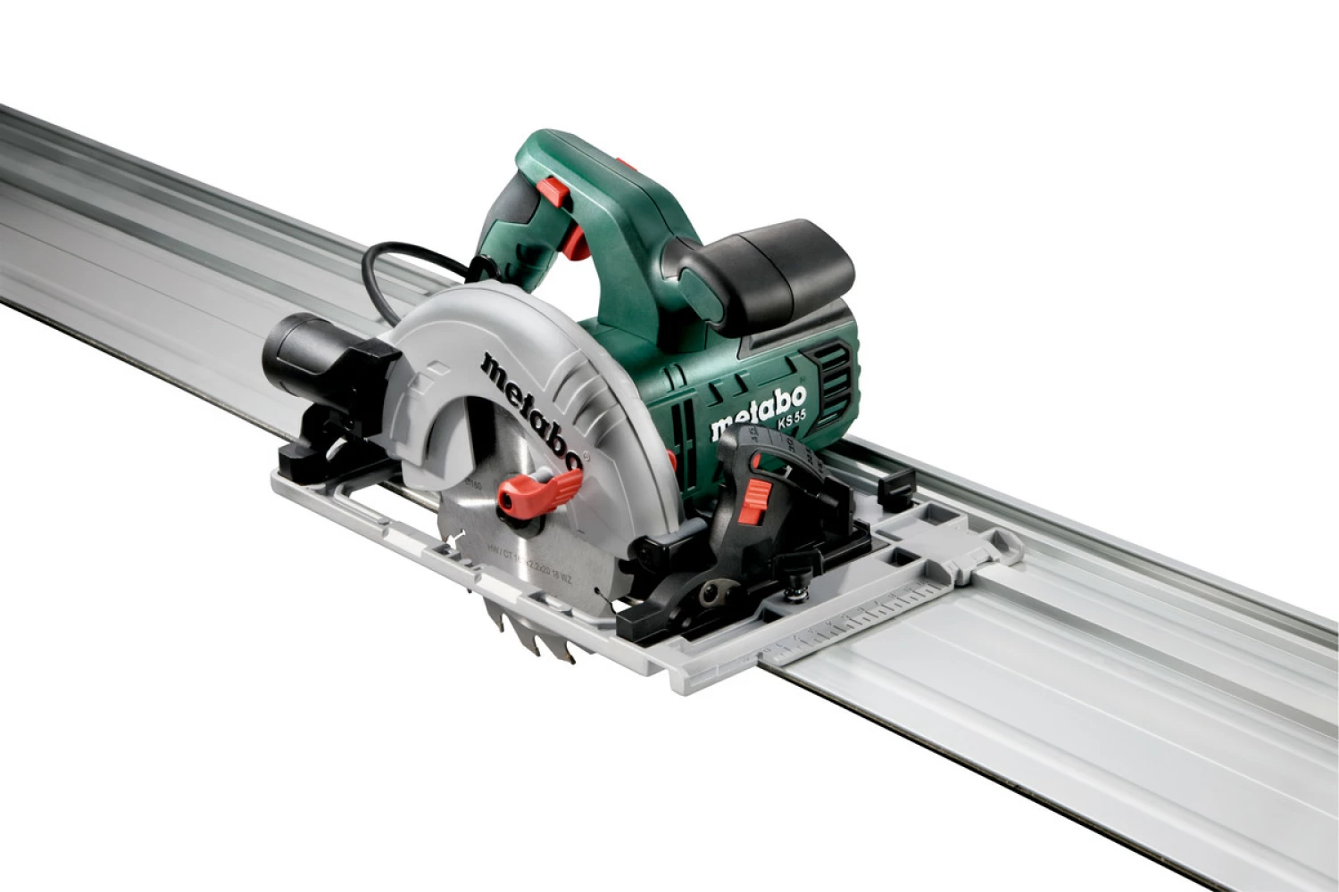 Metabo KS 55 FS scie circulaire – coffret – 1200 W – 160 mm avec rail de guidage-image