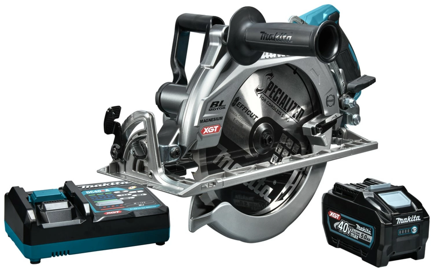 MAKITA RS002GT101 Scie circulaire sans-fil - XGT 40V max Li-ion - 260 mm - 1 batterie 5,0 Ah - Brushless-image
