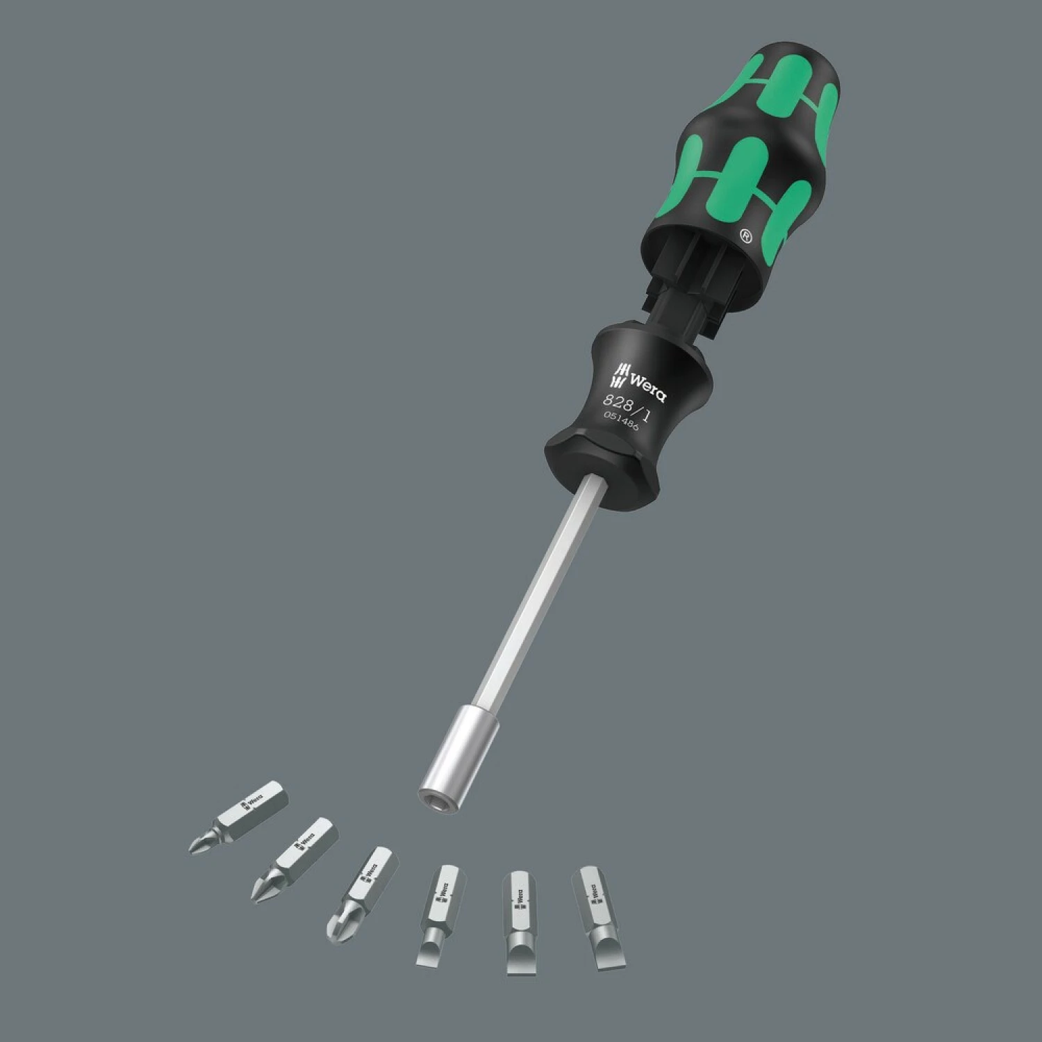 Wera 05051511001 Kraftform Kompakt 27 Set 2 Bitschroevendraaier - 6 in 1 multi-bit-image