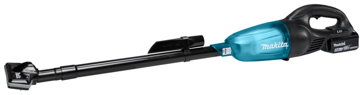 Makita DCL180RTB 18V Li-Ion Accu Steelstofzuiger set (1x 5.0Ah) - 0,65L-image