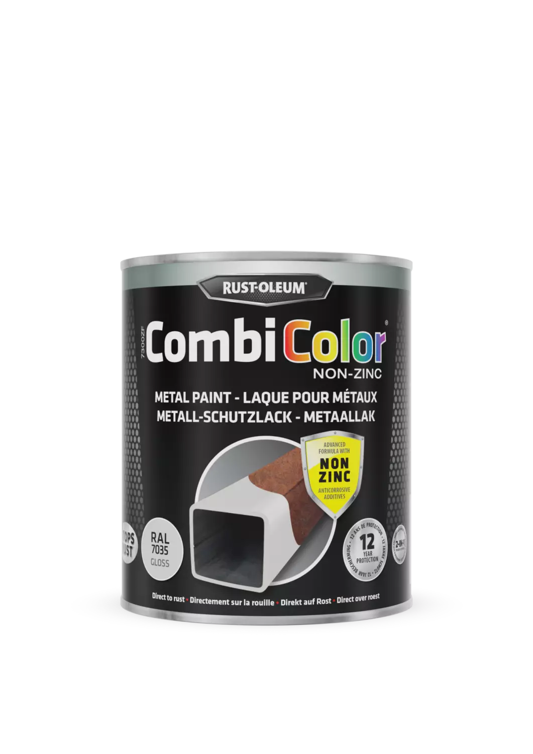 Rust-Oleum Combicolor Hoogglans Zinkvrij - RAL 7035 lichtgrijs - 0,75L-image