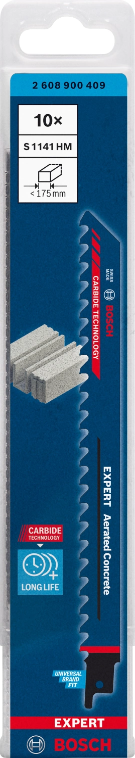 Bosch EXPERT 2608900409 - EXPERT Lame de scie sabre S1141HM 10pcs Aerated Concrete-image