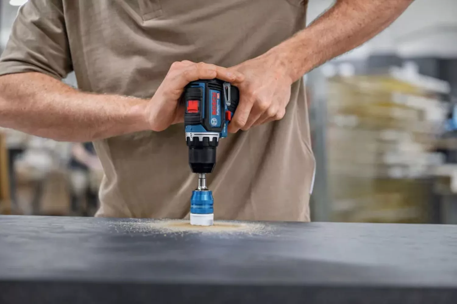 Bosch GSR 12V-32 12V accu Schroefboormachine body in L-Boxx-image