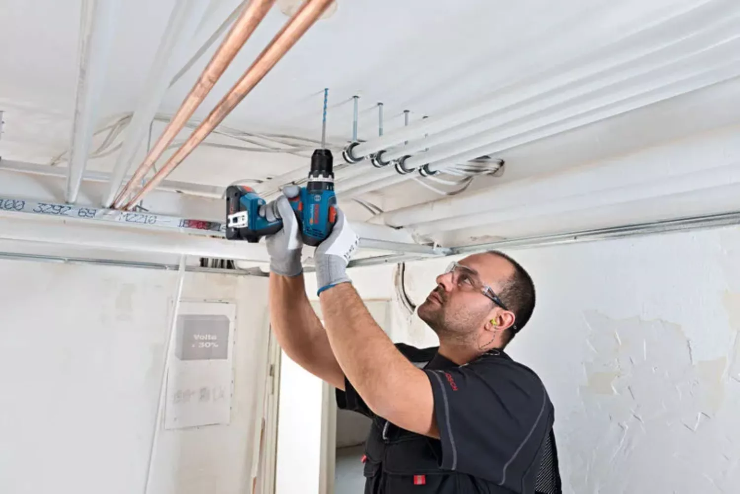 Bosch 18V accu klopboormachine (GSB 18V-65) & accu haakse slijper (GWS 18V-8) combiset (2x 4.0Ah + lader)-image