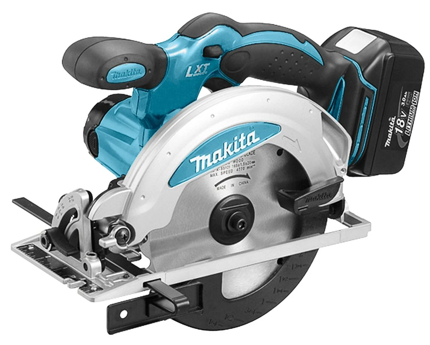 Makita BSS610RFJ Scie circulaire à batteries 18V Li-Ion set (2x batterie 3.0Ah) dans MAKPAC - 165mm-image
