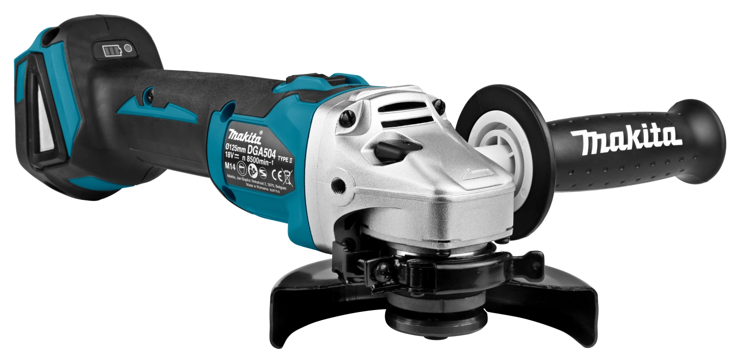 Makita DGA504RMJ 18V Li-Ion Accu haakse slijper set (2x 4.0Ah accu) in Mbox - 125mm - koolborstelloos-image