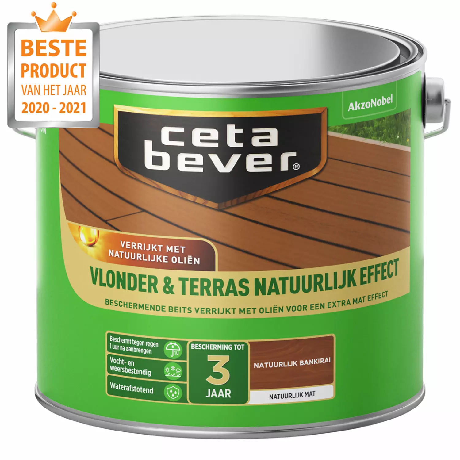 Cetabever Decking & Terrace Natural - Bankirai naturel - 2.5L-image