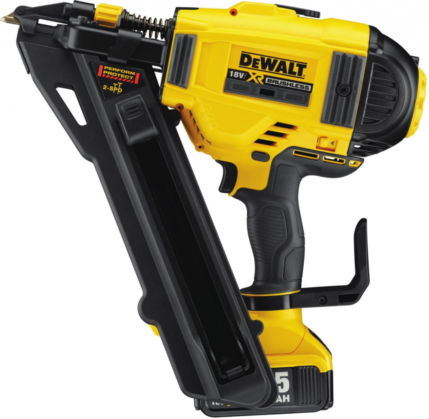 DeWALT DCN693P2 18V Li-Ion Accu constructieanker tacker set (2x 5.0Ah accu) in koffer - 35-60mm - koolborstelloos-image