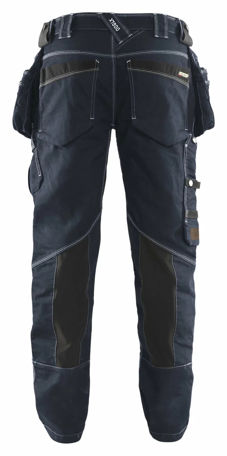 Blåkläder X1900 Work Trousers Denim Stretch 1990 - bleu marine/noir - taille 48 (M)-image