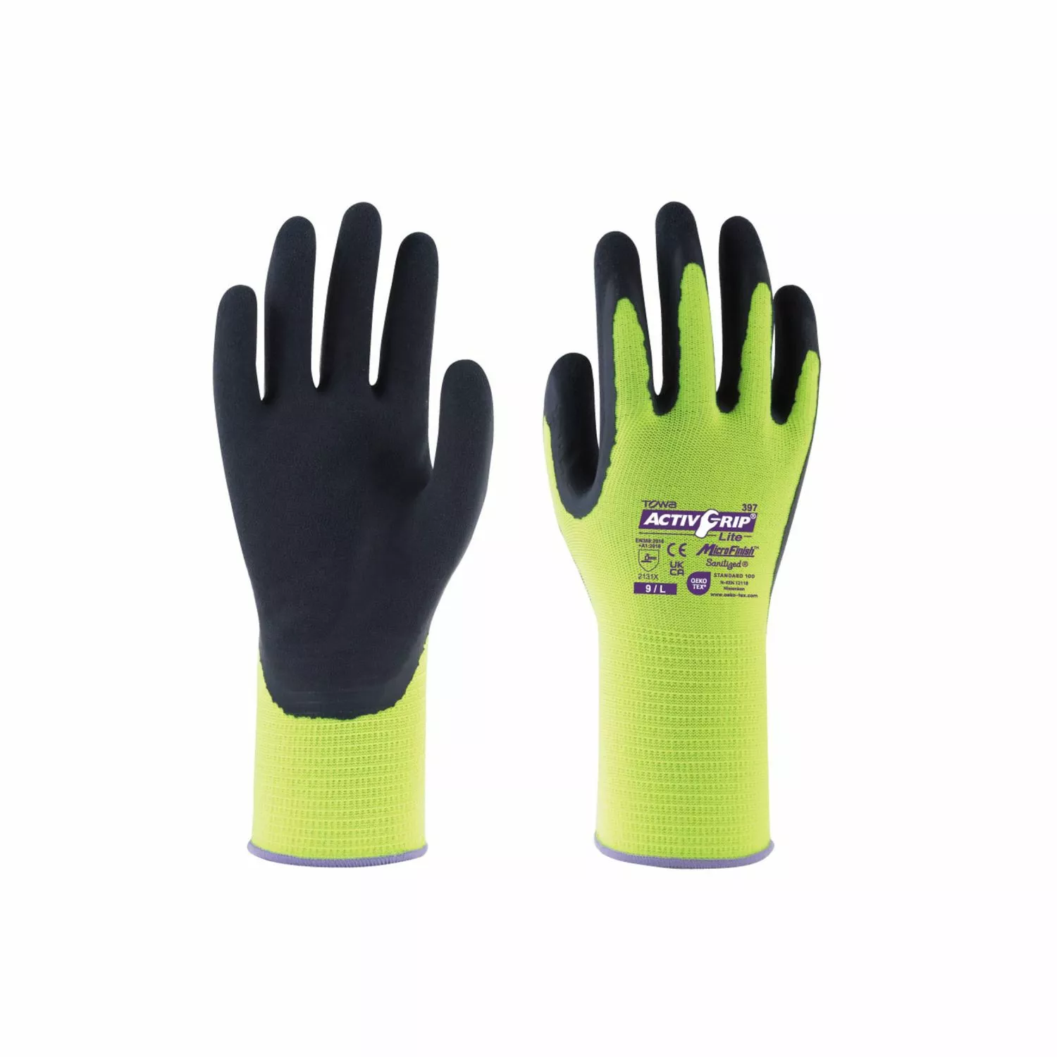 Towa 100-101-003-09 Gants de travail ActivGrip Lite 397 - taille 09-image