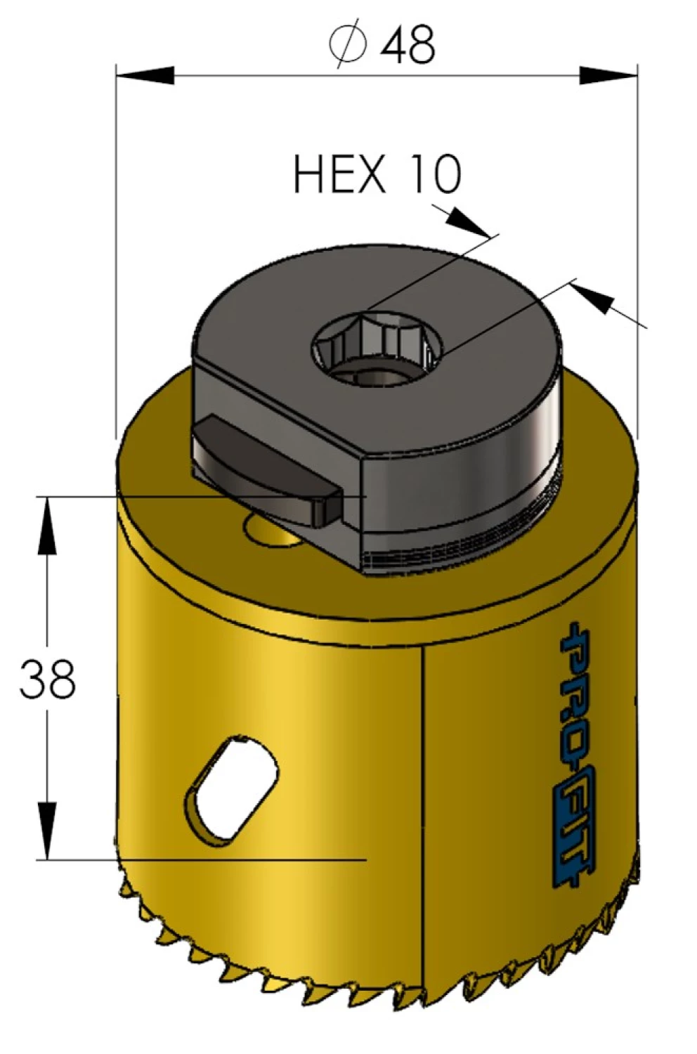 ProFit 9051048 Scie cloche BiMetal Plus - 48 mm-image