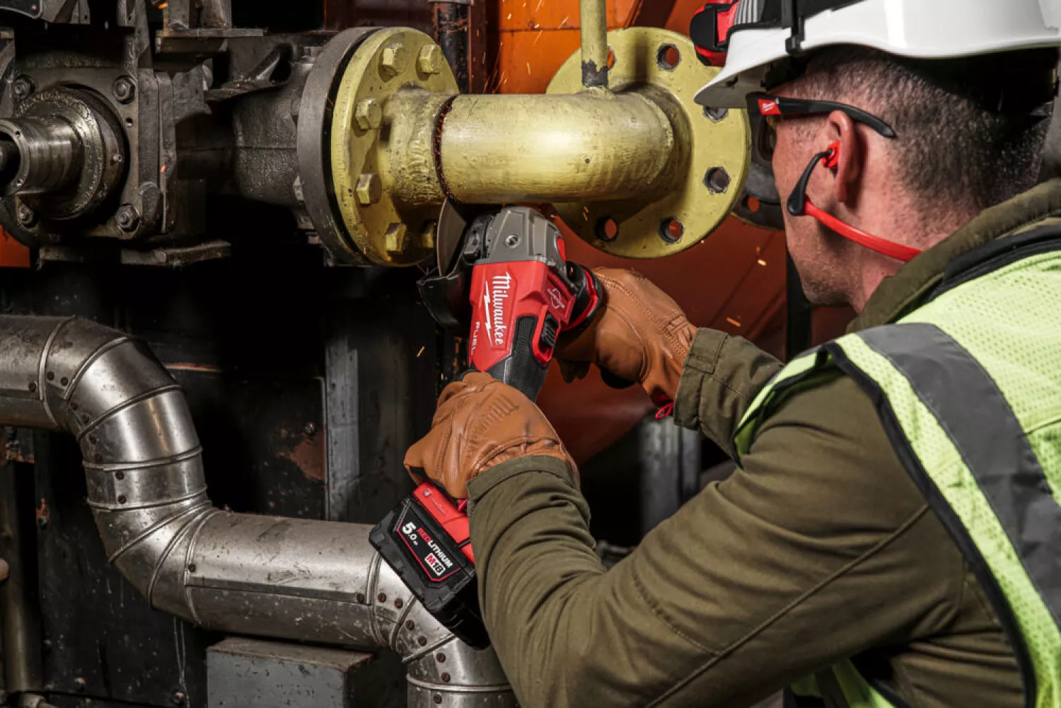 Milwaukee M18 ONEFSAG125XB-0X Meuleuse d’angle sans fil – Machine seule - M18 FUEL™ ONE-KEY™ 18V - boîte HD - 125 mm - brushless-image