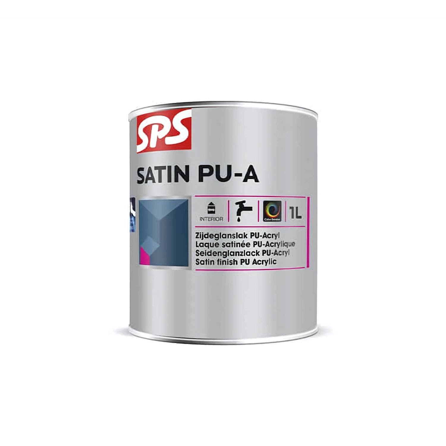 SPS Satin PU-A Lak - op kleur gemengd - 1L-image