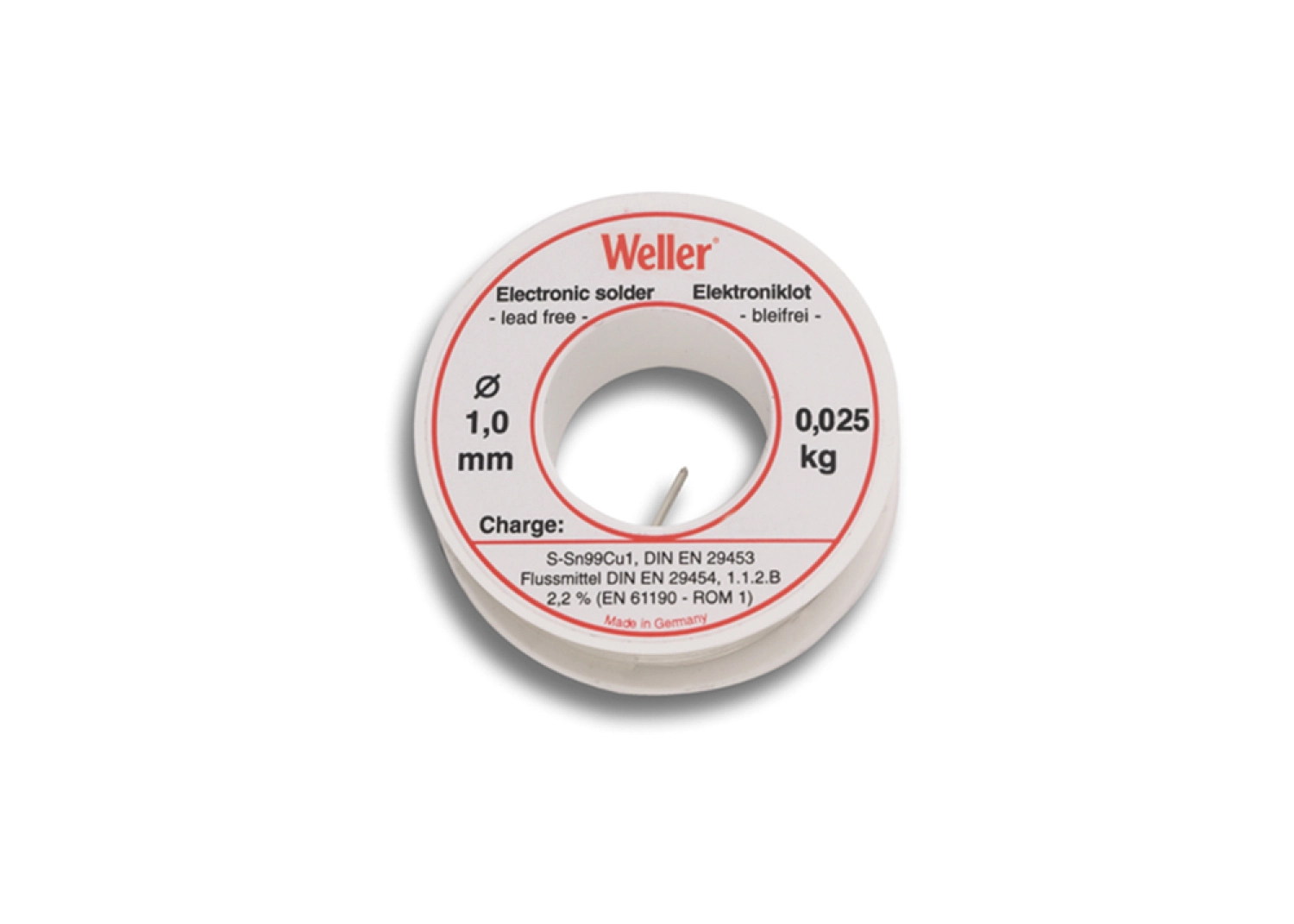 Weller EL99/1-25 Soldeertin loodvrij - 1mm - 25g-image