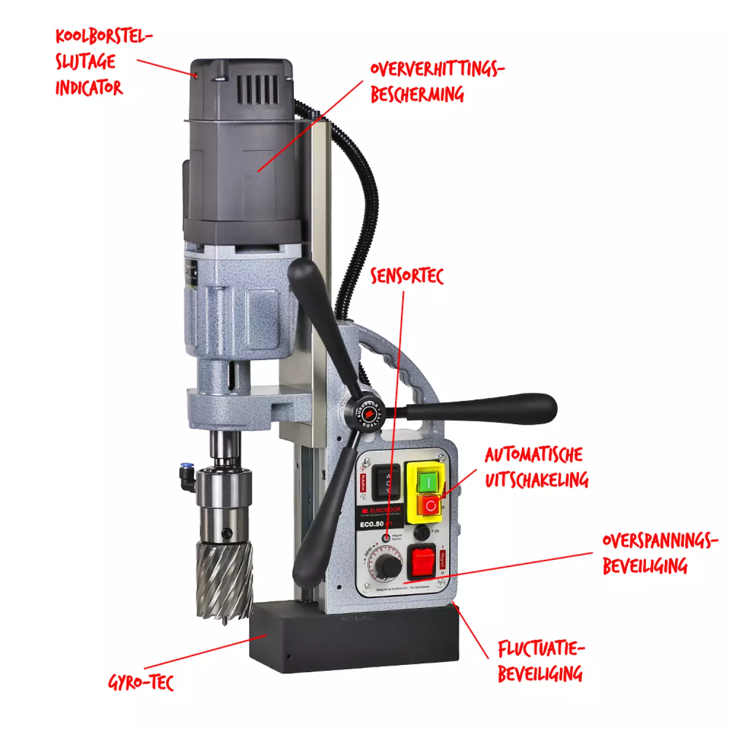 Euroboor ECO.50+/T magnetische kernboormachine - 1250W-image